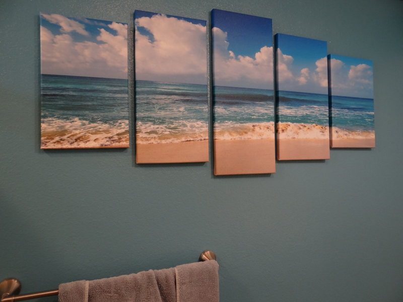 eBay beach picture on canvas :P